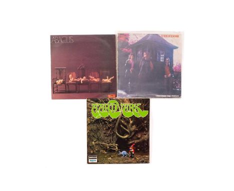 Three rare original Prog vinyl LPs comprising "Aardvark" UK first pressing on Deram Nova 1970 (SDN 17), "Abacus" UK first pre