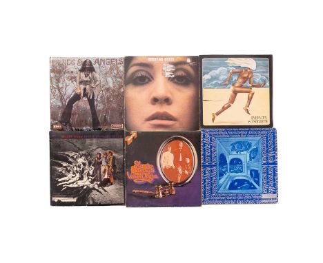 Six rare original Prog vinyl LPs comprising "Infinity- Planetarium" Italian first pressing (VY/ 10051) matrix runouts reading