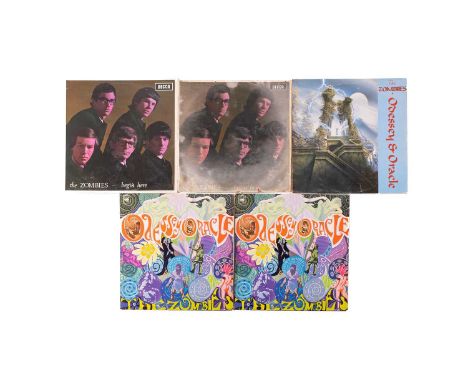 The Zombies: two rare original UK first pressing "Odessey and Oracle" on CBS (63280) along with a later reissue, and "Begin H