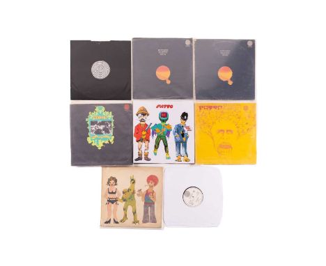 Seven rare Prog vinyl LPs comprising a UK first pressing "Patto- Hold Your Fire" on the Vertigo label (6360032) along with a 
