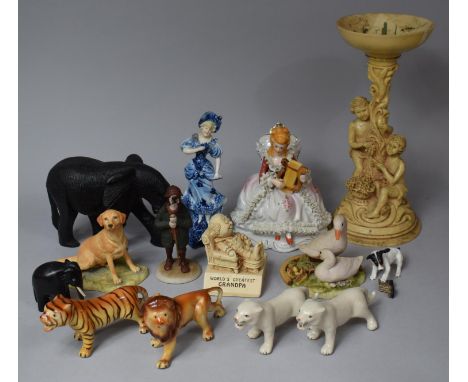 A Collection of Various Animal and Figural Ornaments Comprising Robert Harrop Country Companion Figure, Various Ceramic Anima