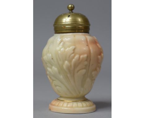 A Locke &amp; Co. Worcester Blush Ivory Pepper Pot, 8.5cm high 