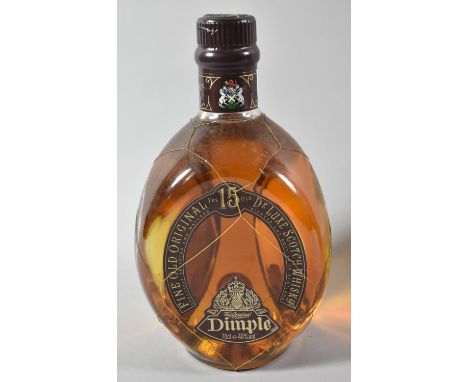 A Single Bottle of 15 Year Old Dimple Scotch Whisky 