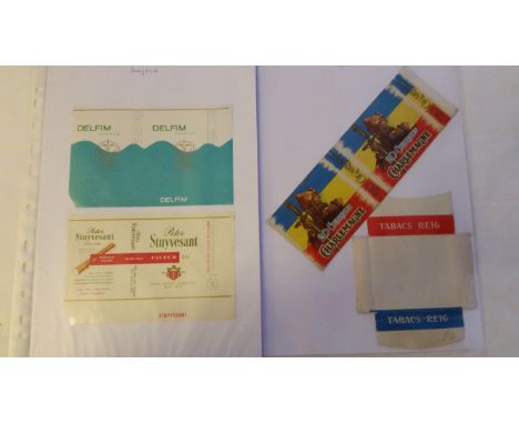 CIGARETTE PACKETS, worldwide selection, inc. wrappers, ARTB, flattened packets; Afghanistan, Albania, Algeria, Andorra, Angol