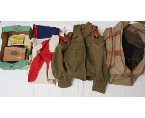 Of British Military interest - 1951 dated Royal Engineers Uniform and various kit and clothing to include Jacket with Corpora