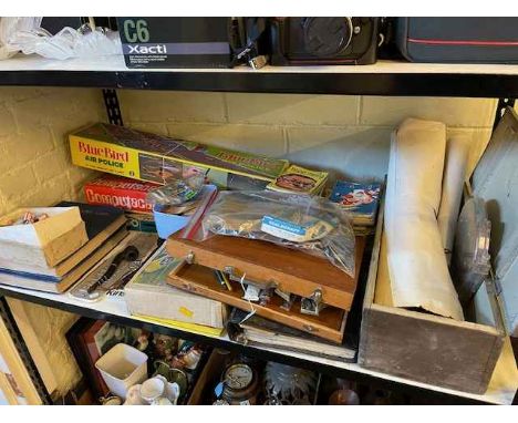 Collection of vintage games, books, toys, manual, etc.
