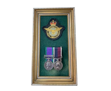 For Campaign Service medal with Northern Ireland Bar and an ERII RAF Long Service And Good Conduct Medal awarded to CPL. J. W