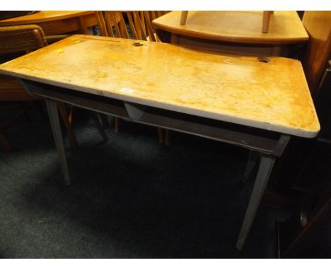 A VINTAGE SCHOOL DESK