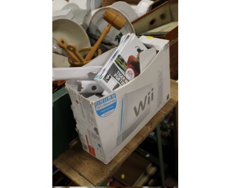A Wii CONSOLE & GAMES