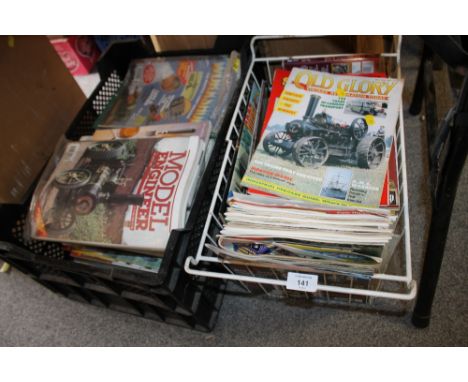 TWO BOXES OF ASSORTED MAGAZINES TO INCLUDE MODEL ENGINEER MAGAZINES, STEAM INTEREST ETC