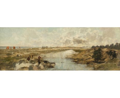 Heffner, Karl (1849 Würzburg - 1925 Berlin, Schüler von J.N. Otto und Adolf Stademann, Landschaftsmaler des frühen Deutschen 