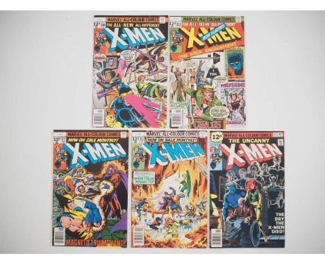 UNCANNY X-MEN #110, 111, 112, 113, 114 - (5 in Lot) - (1978 - MARVEL - UK Price Variant) - First use of "Uncanny" in the titl