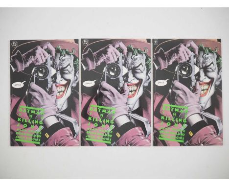 BATMAN: KILLING JOKE - (3 in Lot) - (1988 - DC/TITAN - US &amp; UK Price Variant) - KEY Modern Batman Book - First Printings 