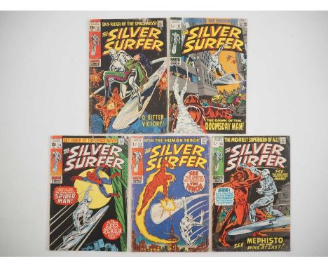 SILVER SURFER #11, 13, 14, 15, 16 (5 in Lot) - (1969/1970 - MARVEL - US &amp; UK Price Variant) - Includes the first appearan