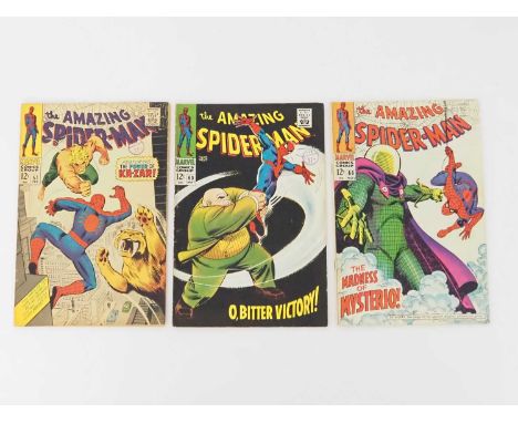 AMAZING SPIDER-MAN #57, 60, 66 (3 in Lot) - (1968 - MARVEL) - Includes the first meeting with Ka-Zar, the fifth appearance of