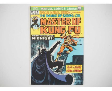 SPECIAL MARVEL EDITION #16 (1974 - MARVEL) - Title becomes Master of Kung-Fu. Second appearance of Shang-Chi + the first appe