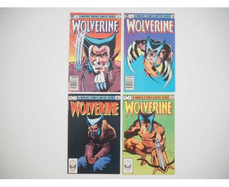 WOLVERINE #1, 2, 3, 4 - (4 in Lot) - (1982 - MARVEL) - Complete Four Issue Limited Series + Wolverine's first solo title - Fr