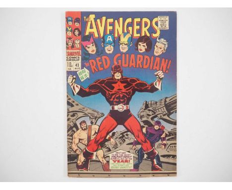 AVENGERS #43 (1967 - MARVEL - UK Price Variant) - First appearance of the Red Guardian, husband of the Black Widow (Now confi
