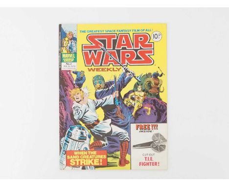 STAR WARS WEEKLY #2 - (1978 - BRITISH MARVEL) - Dated February 15th - FREE GIFT INCLUDED - Part 2 of the Movie adaption - How