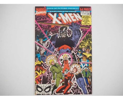 X-MEN ANNUAL #14 (1983 - MARVEL) First appearance of the X-Man Gambit (cameo) + Fantastic Four appearance - Arthur Adams cove