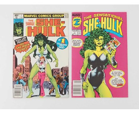 SHE-HULK LOT (2 in Lot) - Includes SAVAGE SHE-HULK #1 + SENSATIONAL SHE-HULK #1 - Includes the first appearance and origin of