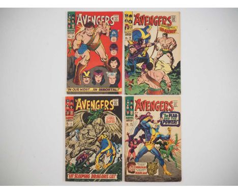 AVENGERS #38, 40, 41, 42 (4 in Lot) - (1967 - MARVEL - UK Price Variant) - Includes the first meeting of Hercules and the Ave