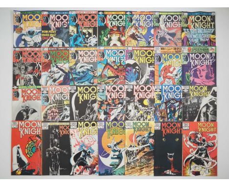 MOON KNIGHT #1-18, 21-29, 31(28 in Lot) - (1980/1983 - MARVEL - US &amp; UK Price Variant) - First ongoing Moon Knight title 