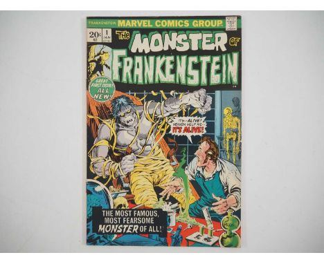 MONSTER OF FRANKENSTEIN #1 (1973 - MARVEL) - The first appearance and origin of Frankenstein in Marvel Comics - Cover art by 