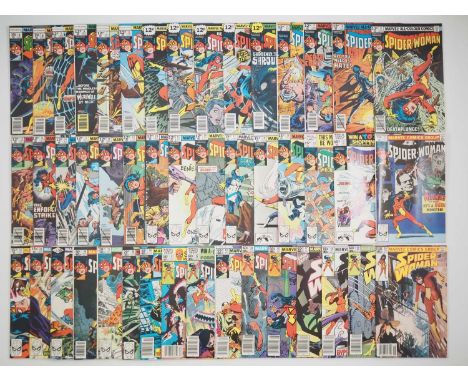 SPIDER-WOMAN #3 to 38, 40-45, 47-50 (46 in Lot - MARK JEWELLERS) - (1978/1983 - MARVEL - US &amp; UK Price Variant) - Include