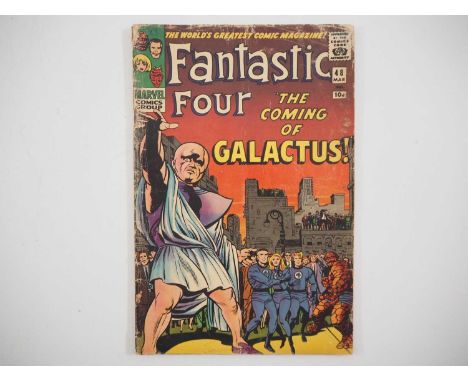 FANTASTIC FOUR #48 - First appearance of the Silver Surfer + Galactus (cameo in last panel) - First part of the legendary sto