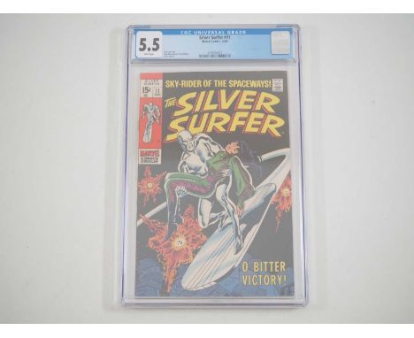 SILVER SURFER #11 (1969 - MARVEL) - GRADED 5.5 (FN-) by CGC - "O, Bitter Victory!" - John Buscema and Dan Adkins cover and in