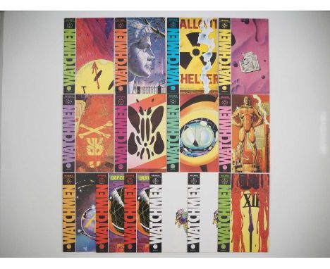 WATCHMEN #1, 2, 3, 4, 5, 6, 7, 8, 9, 10(x2), 11(x2), 12 - (14 in Lot) - (1986/87 - DC) - ALL First Printings - Complete Twelv