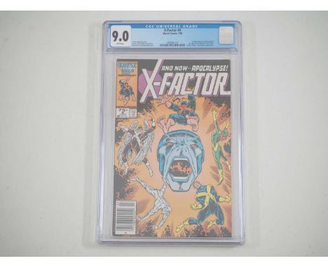 X-FACTOR #6 (1986 - MARVEL) - GRADED 9.0 (VFN/NM) by CGC - First full appearance of Apocalypse - Flat/Unfolded - CGC 9.0 (VFN