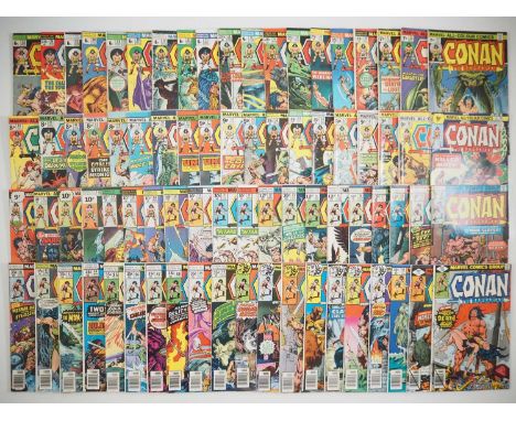 CONAN THE BARBARIAN #25 to 100 - (78 in Lot - 2 copies of issues #51 &amp; 71) - (1973/1979 - MARVEL - US &amp; UK Price Vari