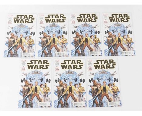STAR WARS #1 (7 in Lot) - (2015 - MARVEL) - Premiere issue of the first Star Wars series after Marvel reacquired the property