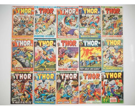 THOR #195, 196, 197, 198, 199, 200, 201, 202, 203, 204, 205, 206, 207, 208, 209 (15 in Lot) - (1972/1973 - MARVEL - US &amp; 