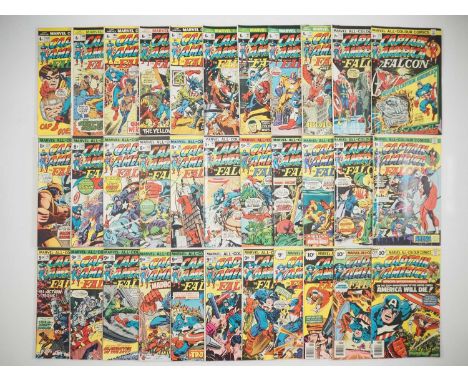 CAPTAIN AMERICA #162-167, 169-171, 176, 178-200 (33 in Lot) - (1973/1976 - MARVEL - UK Price Variant) - Includes the first pa