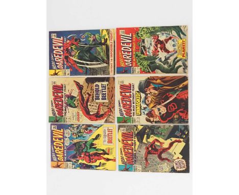 DAREDEVIL #28, 29, 31, 32, 33, 34 (6 in Lot) - (1967 - MARVEL - US &amp; UK Price Variant) - Includes appearances by the Mask