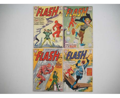 FLASH #138, 142, 145, 148 (4 in Lot) - (1963/1964 - DC) - Flash battles the Pied Piper, Trickster, Weather Wizard &amp; Capta