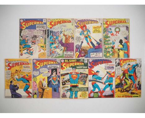 SUPERMAN #131, 160, 161, 166, 172, 173, 183, 196, 205 (9 in Lot) - (1959/1968 - DC) - Ten &amp; twelve cent issues - Appearan
