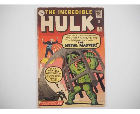 HULK #6 (1963 - MARVEL - UK Price Variant) - Final issue of his original run and includes the first appearance of the Teen Br