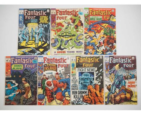 FANTASTIC FOUR #87, 88, 89, 90, 91, 92, 93 (7 in Lot) - (1969 - MARVEL - US &amp; UK Price Variant) - Includes appearances by