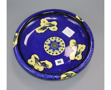 A Carltonware blue bowl Diameter 30cm