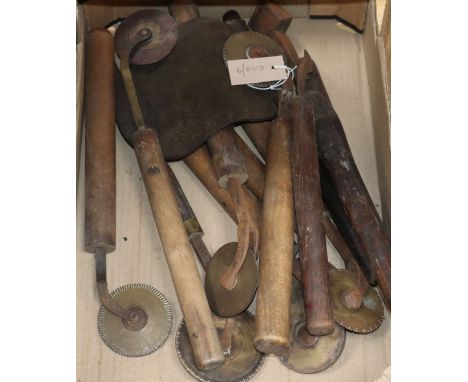 A leather furniture worker's tools