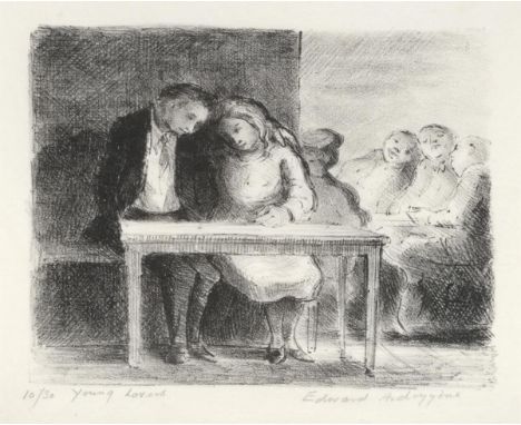 Edward Jeffrey Irving Ardizzone, CBE, RA (1900-1979) ''Young Lovers'' Signed, inscribed and numbered 10/30, lithograph, 20cm 