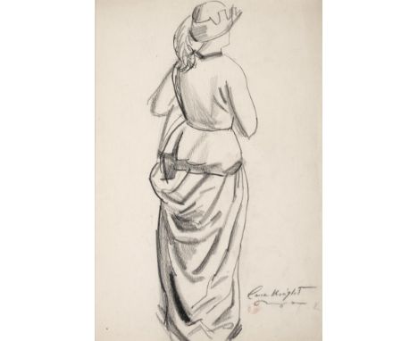 Dame Laura Knight RA, RWS, RE, RWA, PSWA, DBE (1877-1970) Study for Henry VI Signed, charcoal, 36.5cm by 24cm Provenance: Abb