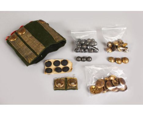 A SET OF SCOTCH BRIGADE BUTTONS and other buttons.