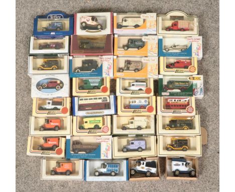 A large collection of scale model and diecast vehicles, mainly by LLedo and Days Gone.  