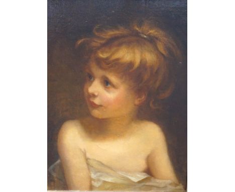 BRITISH SCHOOL (mid 19th century)
Portrait of a young boy, oil on canvas, unsigned, 39.5cm x 29.5cm  