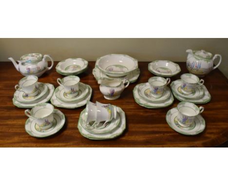 Royal Paragon 'Garden Gate' pattern tea and dessert service  